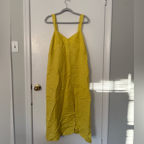 Massimo Dutti Yellow Midi Dress - Picture 7 of 8